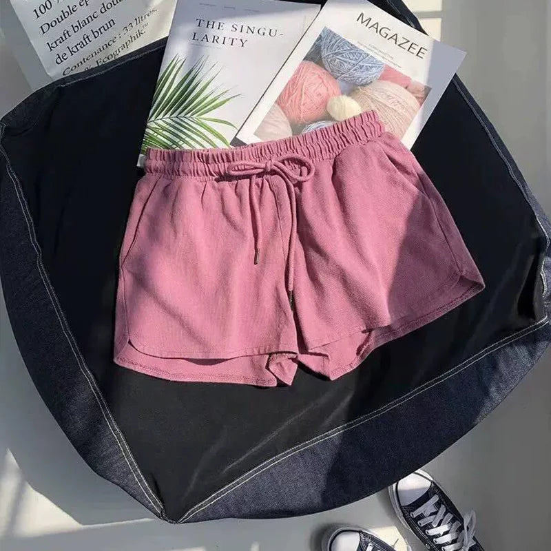 High Waisted Elastic Sports Shorts for Women Loose | SAMAG