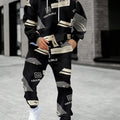 The new men's hoodie set for Spring and Autumn features a casual fashionable soft and comfortable 3D pattern print | SAMAG