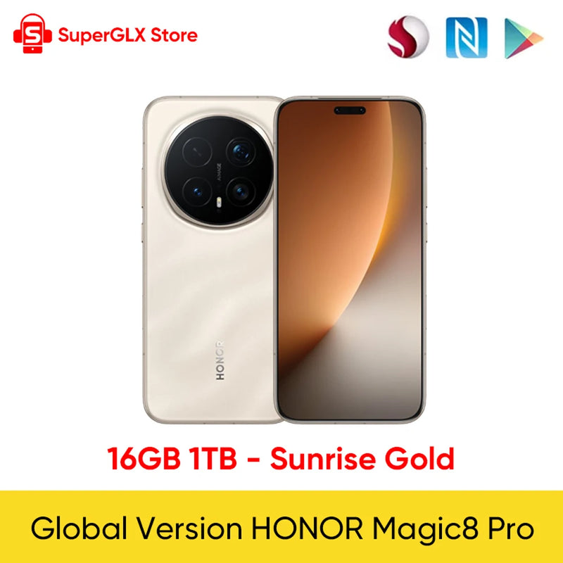 HONOR Magic8 Pro Global Version Snapdragon 8 Elite Gen 5 6.71" OLED Display 7100mAh Battery 100W SuperCharge Support eSIM NFC