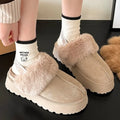 New Fashion Solid Color Suede Women's Slippers Brand Designer 2025 Winter Women's High Quality Home Warm Snow Boots Selling