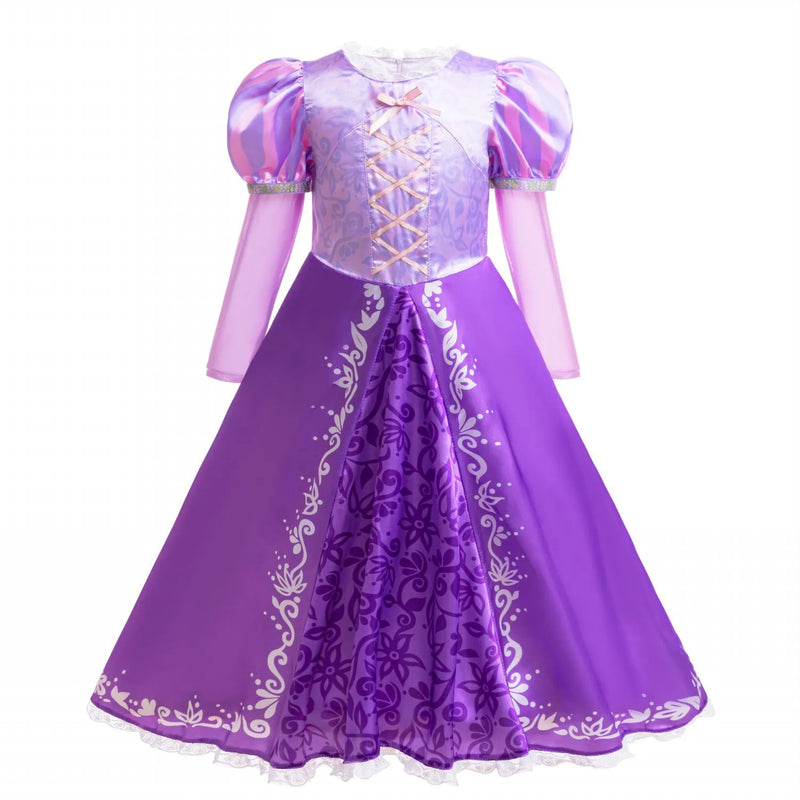 Rapunzel Dress for Princess  Tangled Cosplay Costume Halloween Cosplay Christmas Carnival Birthday Party Fancy