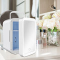 Portable Refrigerator 110V / 12V DC Cooler Portable Small Refrigerator for Food Beauty Makeup Driving Travel Dorm Room