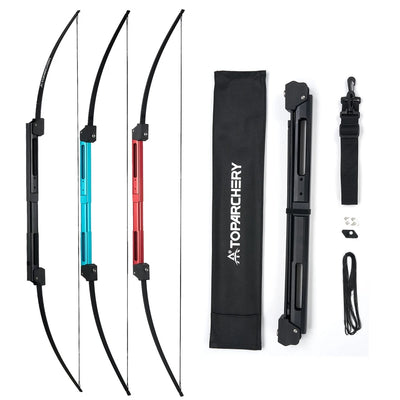 58'' Folding Archery Bow 35lbs 60lbs Straight for Outdoor | SAMAG