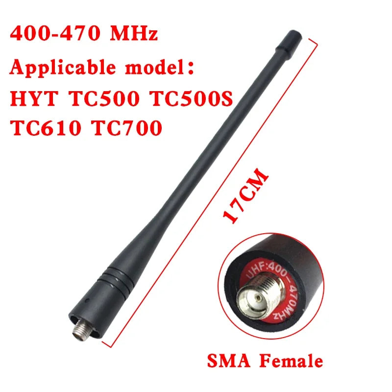 Two Way Radio UHF 400-470 MHZ Walkie Talkie Antenna for HYT TC500 TC500S TC610 TC700 UHF
