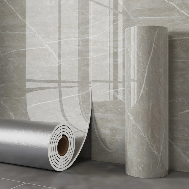 40 Waterproof Bathroom DIY Wall Decor Panel Self-Adhesive Marble Tile Living Room Background Wall Sticker Easy Install Wallpaper