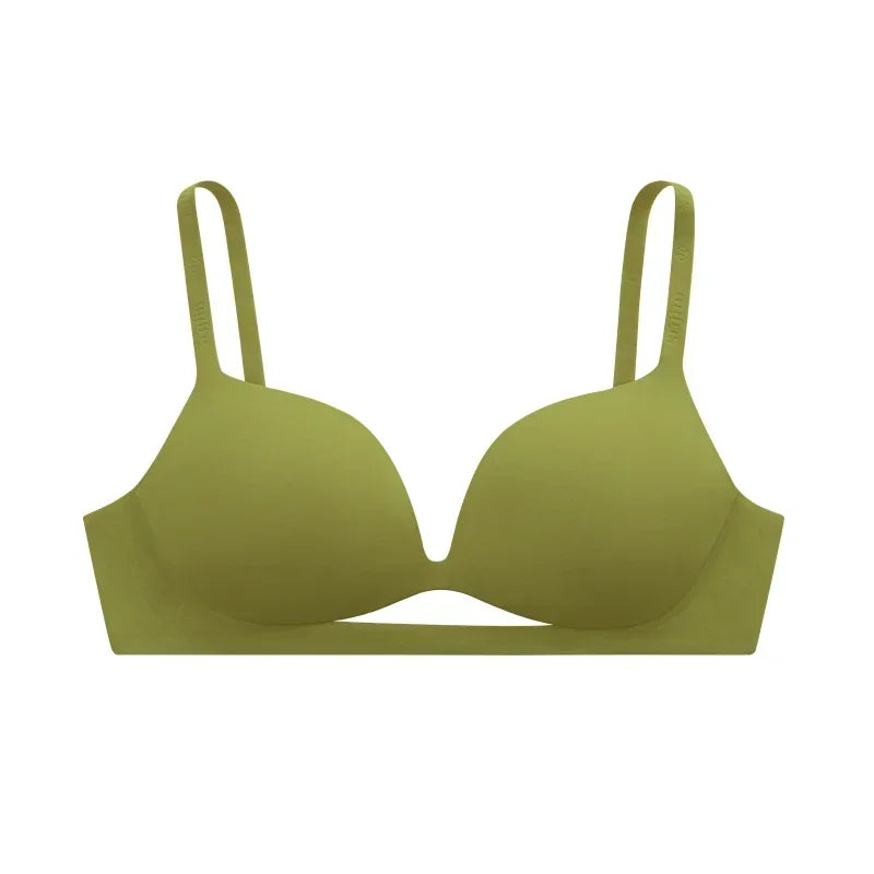 SUJIIN Women's Push Up Sexy Wireless Bras Seamless Plunge Thin Bra for Women Female Underwear Comfort Brasieres De Mujer MX226