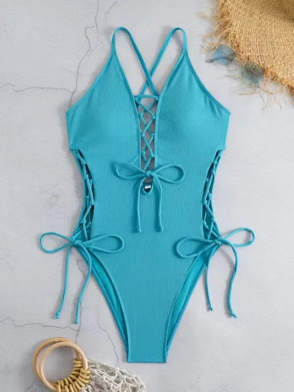 Printed Flower Tankini Set Girl Swimwear Adjustable Strap | SAMAG