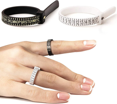 US/UK/EU/HK/JP Ring Sizer Finger Gauge Measure Ruler Scale Plastic Jewelry Measuring Tool | SAMAG