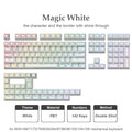 Green Grape Top-lit RGB Backlit Keycaps Double Shot PBT Keycaps 130 Key Cherry Profile for MX Switches Mechanical Gamer Keyboard