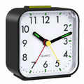Analogue Silent Alarm Clocks Small Silent Non-ticking Analog Quartz Clock with Light Snooze for Heavy Sleepers Office Bedroom