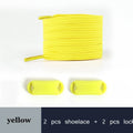 1 Pair No Tie Shoe Laces Elastic Laces for Sneakers Flat Shoelaces Without Ties Shoelace with Lock for Kids Adult Shoestrings