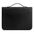 New A4 Portfolio 4 Ring Binder with Zipper, PU Leather Padfolio Document Organizer with Storage, Professional Business Briefcase