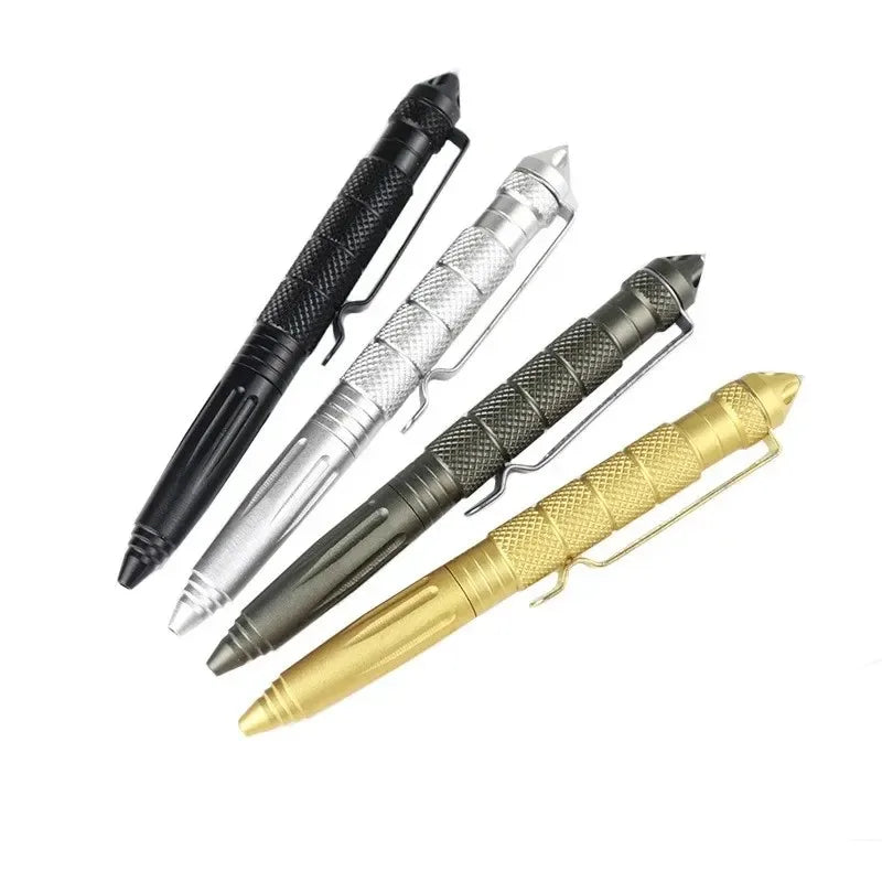 Military Tactical Pen Aluminum Alloy Outdoor Camping Security Survival Tools Emergency Glass Breaker Pen Self-defense Supplies