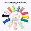 Cotton Shoelaces 1CM Width Flat Shoe laces Tennis Sneakers Shoelace 80/100/120/140/160CM Laces for Shoes Accesories 1Pair
