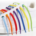 Elastic Shoe Laces Buckle Lock No Tie Shoelaces Sneakers Flat Woven Shoelace without Ties Kids Adult Rubber Bands for Shoes