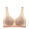Women's Traceless Bra Thin Summer Cool Feel No Steel Rim Show Chest Sports Beauty Tank Top Small Chest Gathering Bra Underwear