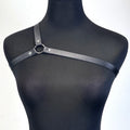 Fashion PU Leather Harness Belts Gothic Punk One Shoulder Suspenders Straps for Women Street Style Friends Gathering Accessories