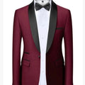 Men Formal Slim Fit Tuxedo Prom Suit Male Groom Wedding Blazers High Quality Groomsman Luxury Dress Business Banquet Party Suit