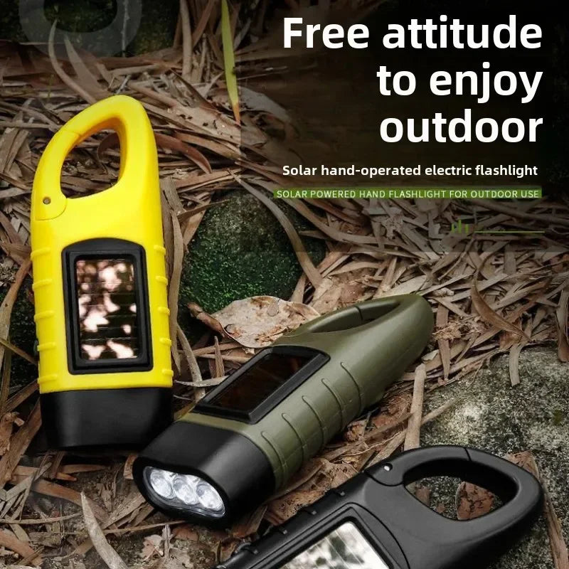 Multi Functional Solar Powered Hand Cranked Charging LED - View 6 | SAMAG