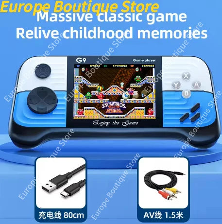G9 3.5inch High-Defination Retro Handheld Game Console Supports TV built in 666 video Games 2025