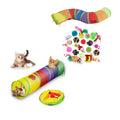 Cat Teaser Wand Toy Self Entertainment Maze Tunnel Collapsible Drill Channel Interactive Play Toy For Indoor Kitten Cat Pet