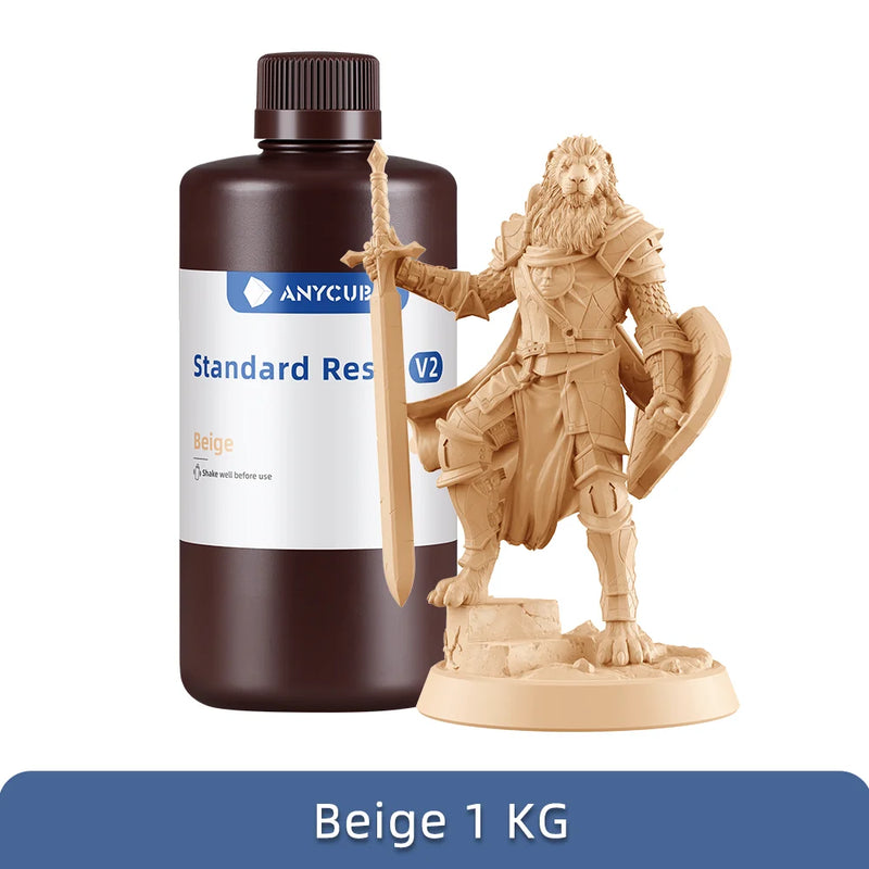 ANYCUBIC 405nm UV Standard Resin / Standard Resin V2 For LCD 3D Printer Photon Mono M7 3D Printing Resin UV Sensitive Resin 1kg