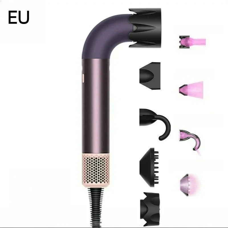 For EU 5-in-1 Leaf Free Hair Dryer, Lon Negative, Professional Hair Care, Quick Drying, 1400 watts, High Speed, Po