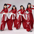 Girls K - pop Crop Top Joggers Cargo Pants Children Hip Hop - View 3 | SAMAG