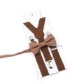 Fashion Men Kids Suspender Bowtie Sets For Wedding Party Festival Gift Brown Khaki Elastic Y - back - Visuel 27 | SAMAG