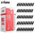 STIGMA 50PCS Mixed Professional Tattoo Cartridge Needles with Membrane Safety Cartridges Disposable Tattoo Needle