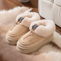 Winter Fluffy Women's Slippers Casual Plush Luxury Designer Woman Shoes Indoor Outdoor Platform Fuzzy Fur Slides Ankle Boot Soft