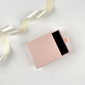 8*8/10*10 1PCS Free Custom Logo Paper Box Necklace Ring Box With Sponge Drawer Box Personalized Exquisite Jewelry Packaging Pack