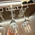 No Drilling Metal Wine Glass Holder - Stemware Rack for Under Cabinet Storage Kitchen Organization - View 2 | SAMAG