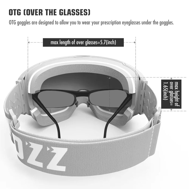COPOZZ Magnetic Ski Goggles with 2s Quick - Change Lens - View 4 | SAMAG