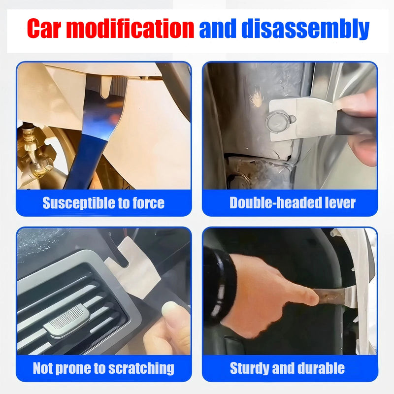 Stainless Steel Lever, Automotive Disassembly Tools. Used for Disassembling Car Door Panels, Interior, and Dashboard Crowbar