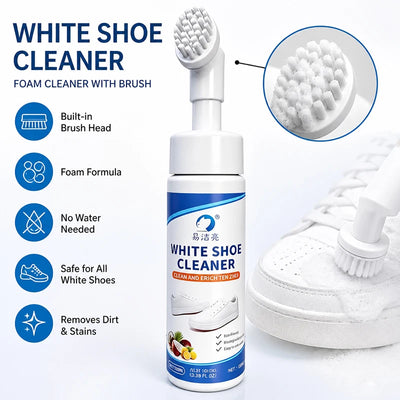 White Shoe Foam Cleaner with Brush Head - No-Water | SAMAG