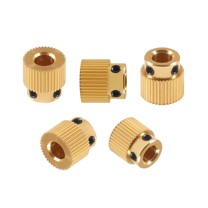 Creality 5PCS Brass Extruder Wheel 26/40 Teeth Drive Gear for CR-10.CR-10S,S4,S5,Ender 3,Ender3 Pro,Ender3 V2 3D Printer Parts