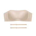 PAERLAN Detachable Shoulder Strap Wedding Dress Bra Non Slip No Underwired Bandeau Wrap Underwear Women