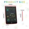 LCD Writing Tablet, Electronic Doodle Pad, 8.5 Inch Colorful Drawing Board for Kids, Eye Protection, Toys for children