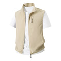 Summer New Men's Lightweight Thin Vests Trend Baseball Collar Zipper Sleeveless Casual Vest Coats Simple All-match Men Vests 6XL