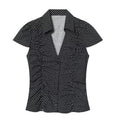Summer Y2K Vintage Polka Dot Short Sleeve Blouse - View 6 | SAMAG