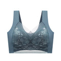 FallSweet Seamless Ice Silk Push Up Bra for Women Wireless Lace Bralette Plus Size Brassiere Summer Comfort Underwear Lingerie