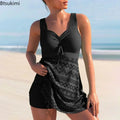 2026Sexy Hollow Out Splicing Bikini Swimsuit Women Two | SAMAG