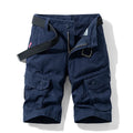 Men Cotton 100% Cargo Shorts New Summer Man Multi Pockets | SAMAG