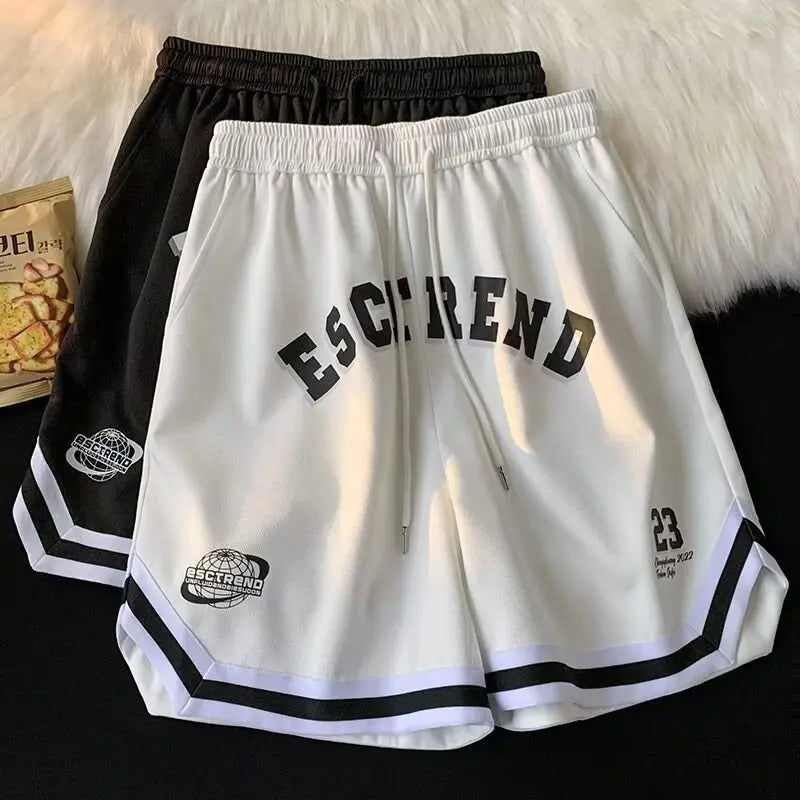 Summer American basketball shorts, cropped shorts, men's and women's breathable sports pants, big size, versatile and loose