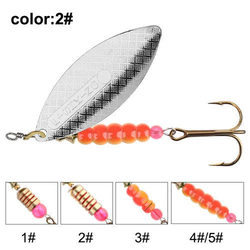 Spinner Lure Bait with Hooks Pesca Wobblers Metal Fishing - View 8 | SAMAG