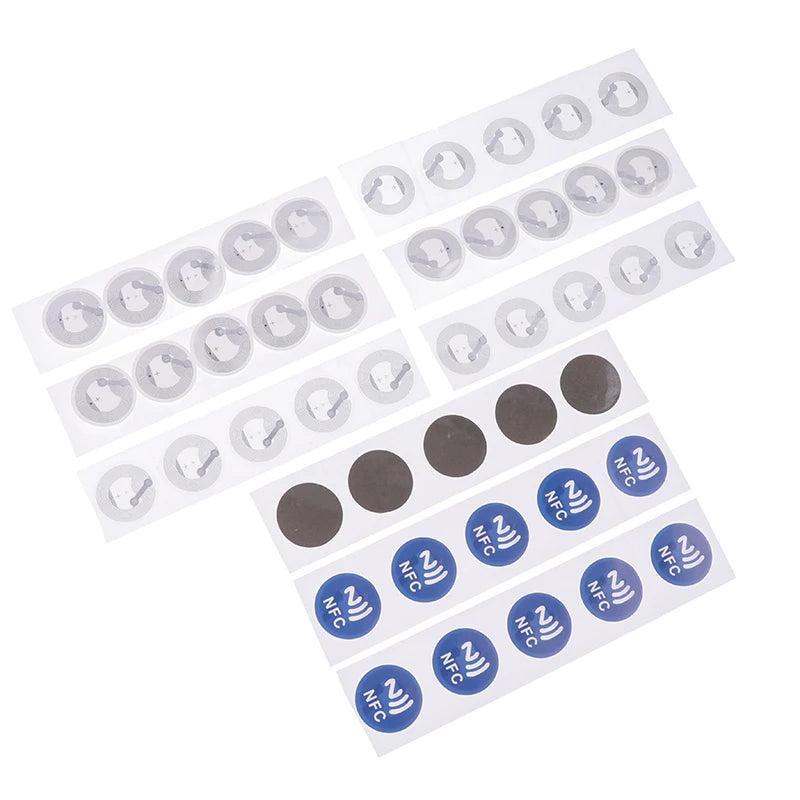 1/20/50Pcs 2.5cm NFC Labels Stickers Badges Label Sticker RFID Electronic Tag Rewritable Secret Key Sticker NFC Tags