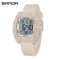 SANDA 6506 Men's Electronic Watches Stopwatch Alarm 5ATM Waterproof Sports Digital Watch for Men Luxury Shockproof Clock Reloj