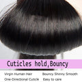 Straight Bundles Human Hair 12A Human Hair 3 Bundles Straight Hair Brazilian Hair Human Hair Bundles Virgin Human Hair Bundles Remy Human Hair Bundles 20 22 24 Inch Human Hair Extensions