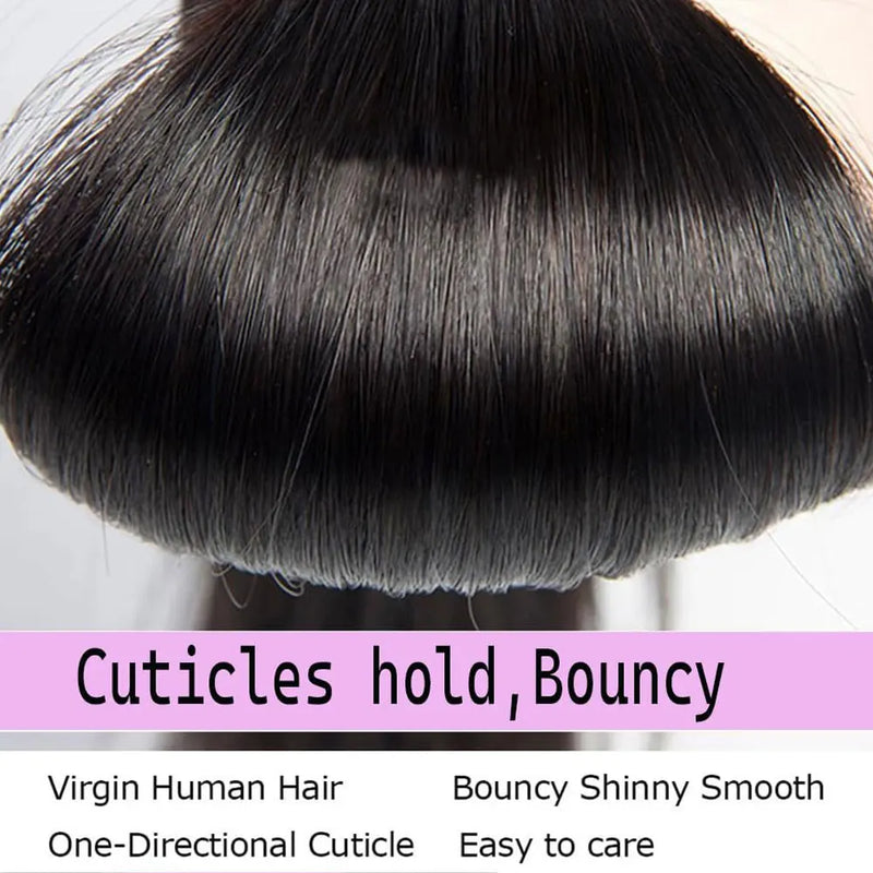 Straight Bundles Human Hair 12A Human Hair 3 Bundles Straight Hair Brazilian Hair Human Hair Bundles Virgin Human Hair Bundles Remy Human Hair Bundles 20 22 24 Inch Human Hair Extensions